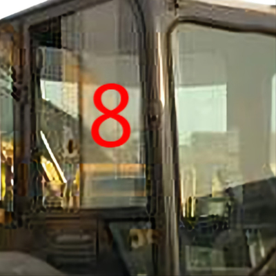 Position latérale No.8 de Window Replacement Right d'excavatrice de KOMATSU PC55MR de POINT
