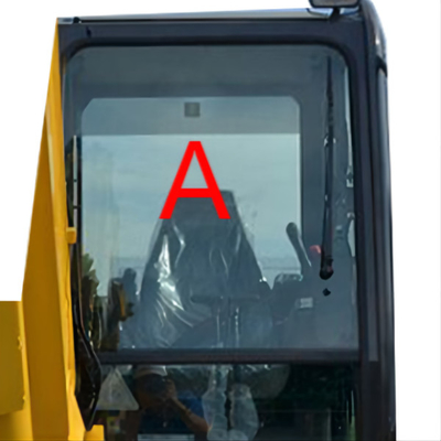 Le verre de cabine de KOMATSU de l'excavatrice PC56-7 a gâché le pare-brise Front Glass 5MM profondément
