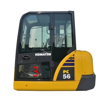 Remplacement inférieur de fenêtre de la position NO.3 de porte gauche en verre de cabine d'OEM KOMATSU PC6-7 PC56