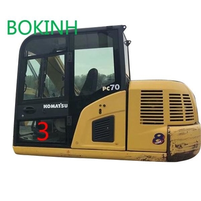 Position inférieure NO.3 Digger Window Replacement de porte gauche d'OEM en verre de cabine de PC70-8 KOMATSU