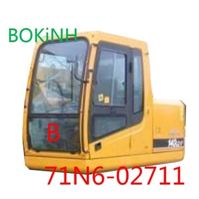 pare-brise en verre de la position basse B de 71N6-02711 HYUNDAI Front Glass Excavator Cab Tempered
