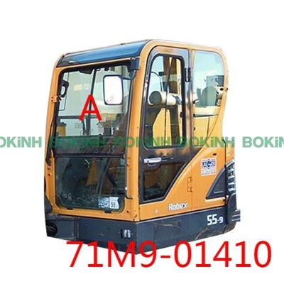 la fenêtre supérieure de la position A de Front Glass Replacement d'excavatrice de 71M9-01410 HYUNDAI a gâché